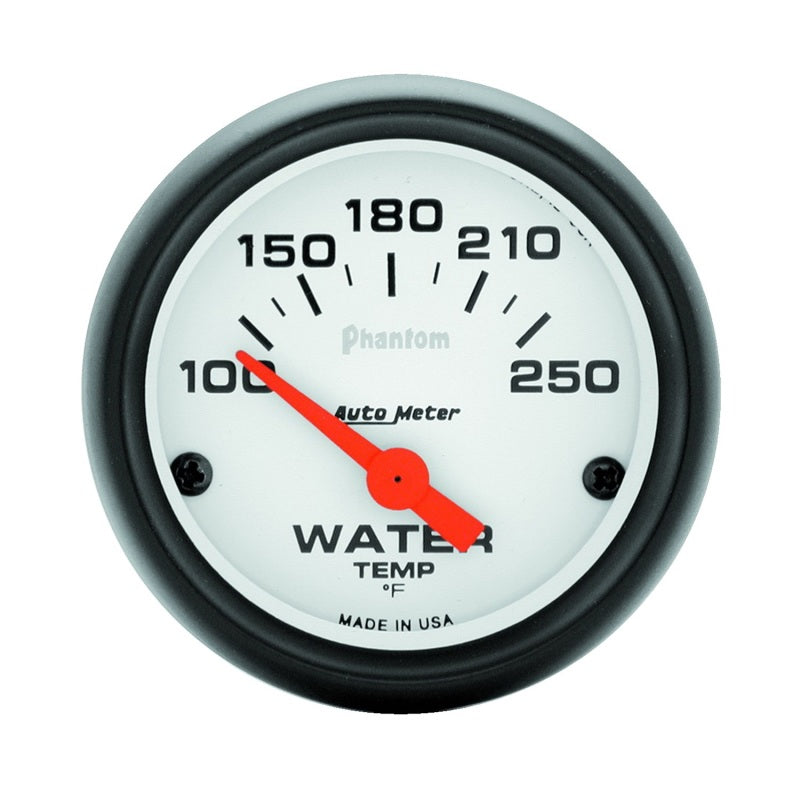 Autometer Phantom Analog Gauge, Water Temperature, 2-1/16