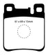 EBC 05-06 Chrysler Crossfire 3.2 SRT6 Yellowstuff Rear Brake Pads