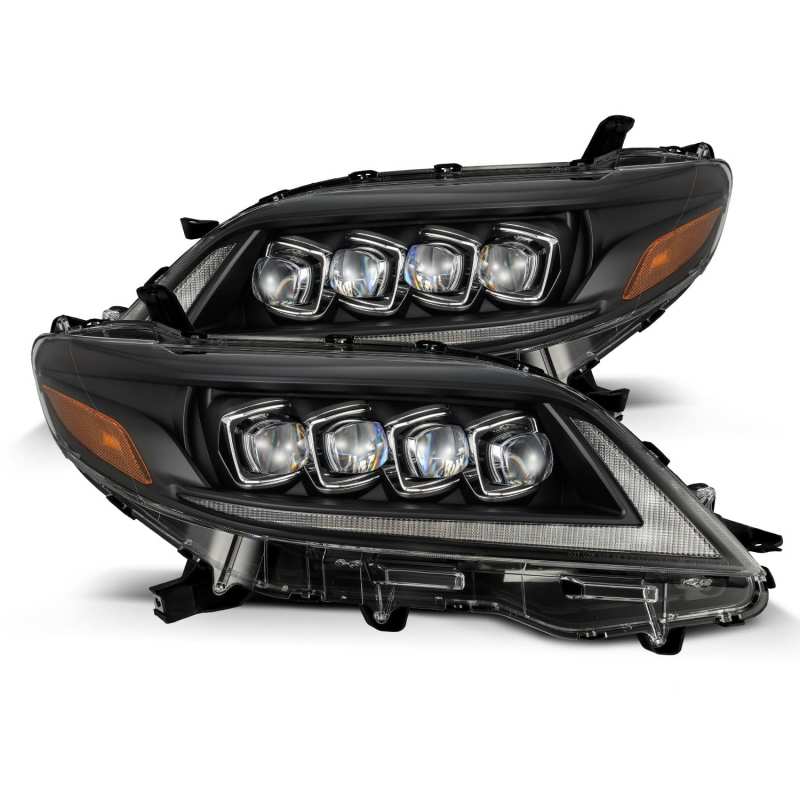 AlphaRex NOVA LED Projector Headlights Plank Style Black for 2011+ Toyota Sienna 880768