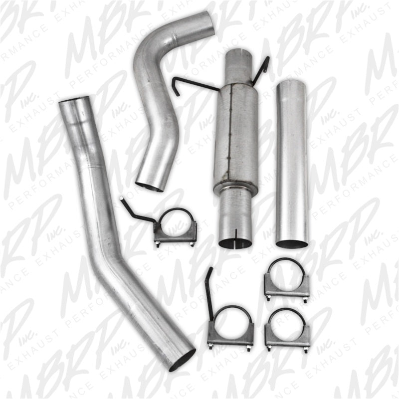 MBRP 4" Cat Back Single Side Exit P Series Exhaust For 04-07 Dodge 2500/3500 Cummins 600/610 S6108P