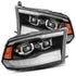 AlphaRex PRO-Series Projector Headlights Plank Style Black 09-18 Dodge Ram 1500HD 880597