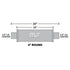 MagnaFlow Muffler Mag SS 14X4X4 2.5X2.5