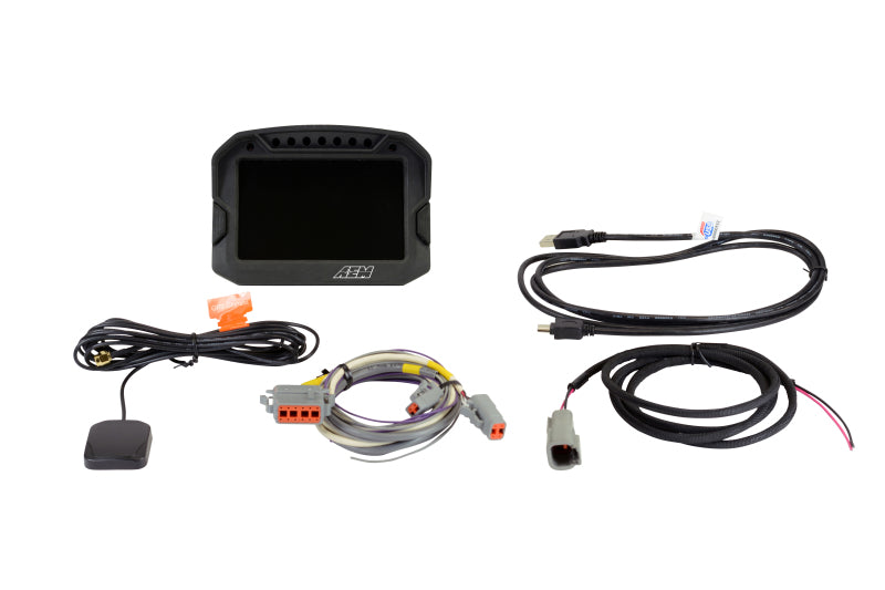 AEM CD-5G Carbon Non-Logging Digital Dash Display w/ Internal 10Hz GPS & Antenna - 30-5602