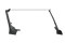 Road Armor 18-20 Jeep Wrangler JL Stealth A-Pillar Light Mounts 51.5in w/Lower Mount - Tex Blk