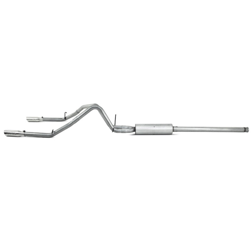 MBRP 2.5" Cat Back, Dual Split Rear 2009 Chev/GMC 1500 4.8/5.3L EC/CC (excluding 8 bed) S5058AL