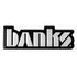 Banks Power 4.5"/6.5" wide acrylic embossed decal Small Urocal Black/Silver 96006