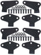 Kentrol 07-18 Jeep Wrangler JK Body Door Hinge Set 8 Pieces 4 Door - Textured Black