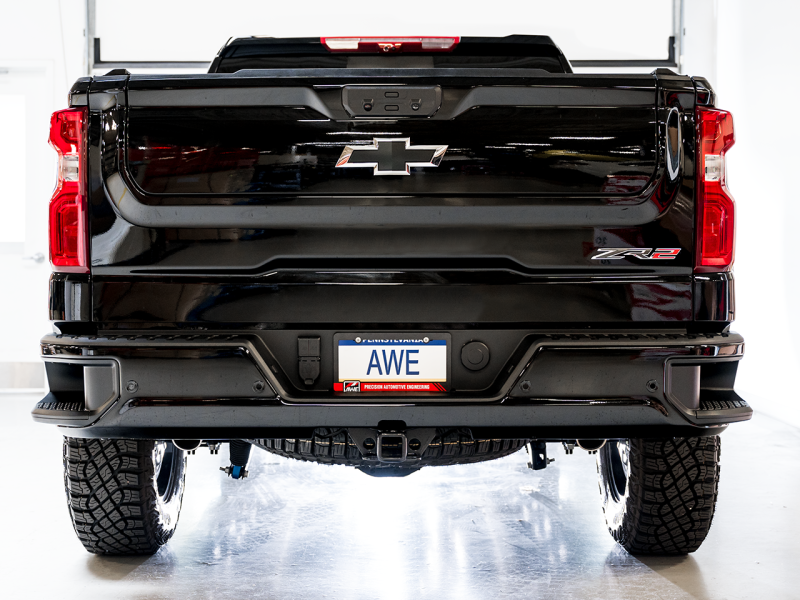 AWE Tuning 0FG Catback Split Dual W/No Tips Exhaust For Silverado ZR2/Sierra AT4X 3015-31972