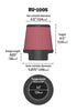 K&N High-Flow Original Universal X Stream Clamp-On 4-1/2"FLG, 5-7/8"B, 4-1/2"T, 4-1/2"H RU-1005