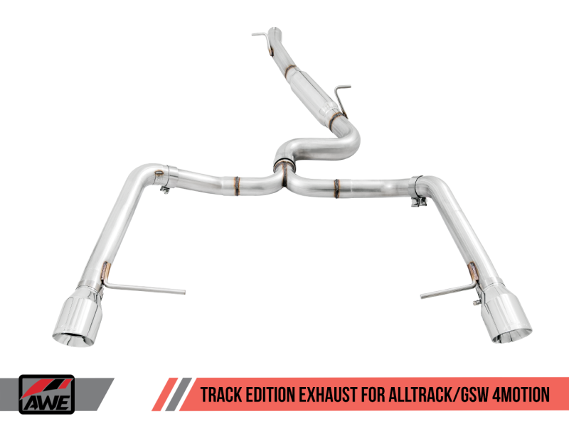 AWE Tuning Track Edition Exhaust Chrome Silver Tips for VW Golf Alltrack /Sportwagen 4Motion 3020-32044