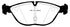 EBC 04-06 Audi TT Quattro 3.2 Redstuff Front Brake Pads