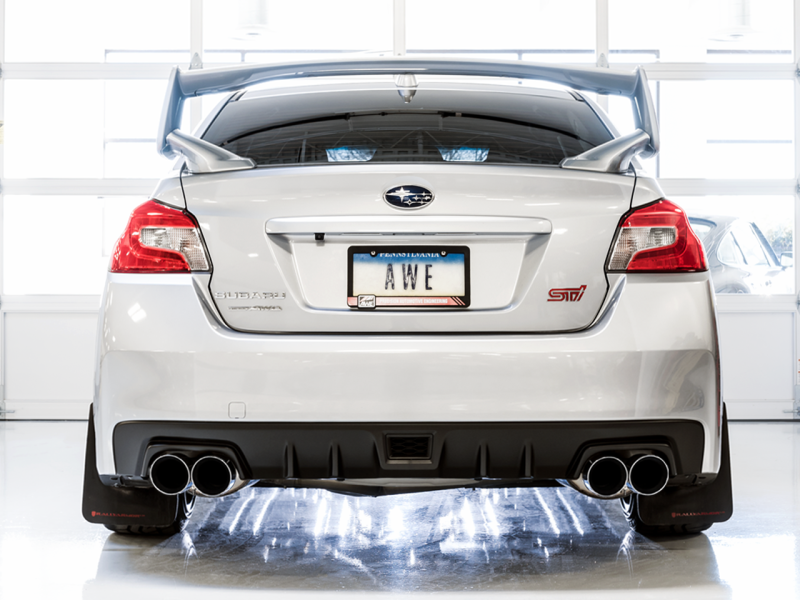 AWE Tuning Touring Edition Exhaust w/ Chrome Silver Quad Tips 102mm for Subaru Sedan 3015-42104