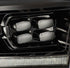 AlphaRex LUXX LED Projector Headlights Plank Style Black for 09-18 Dodge Ram 2500HD 880520