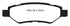 EBC 08-13 Cadillac CTS 3.0 Redstuff Rear Brake Pads