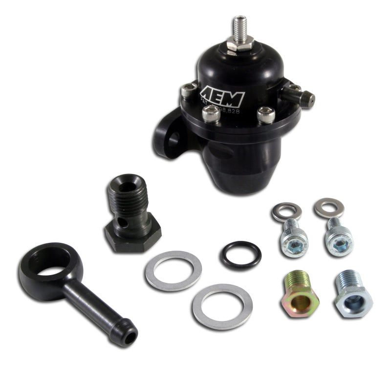 AEM Black Adjustable Fuel Pressure Regulator -25-303BK