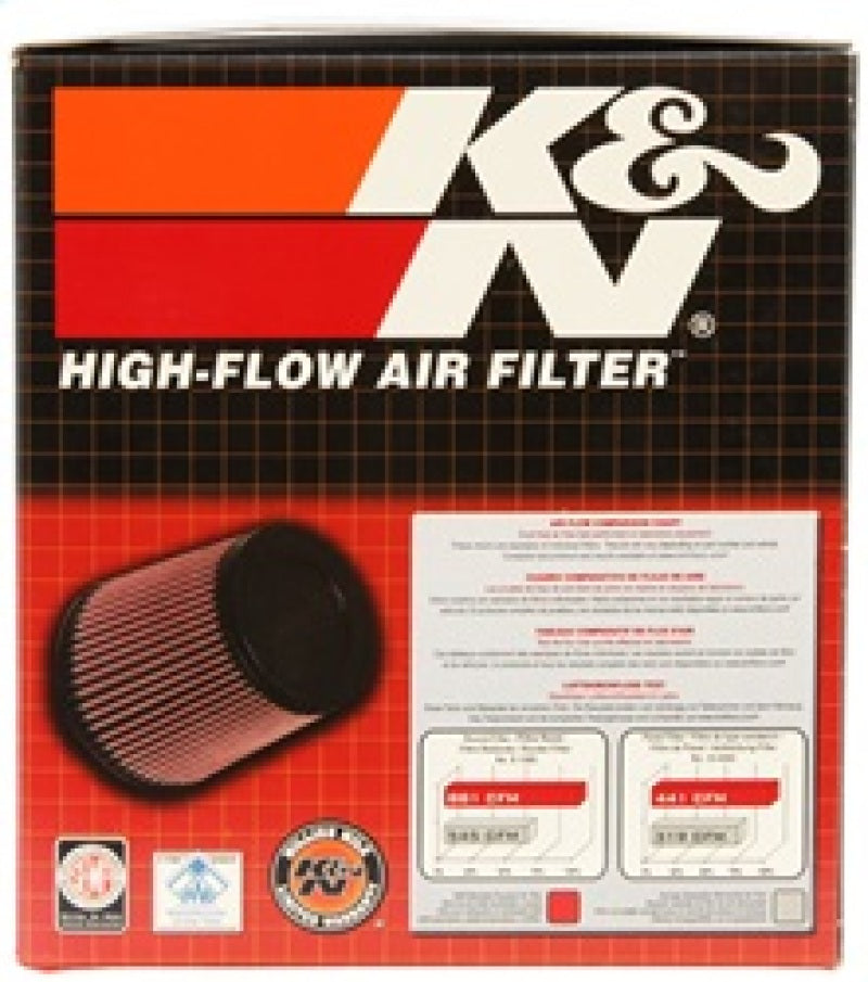 K&N High-Flow Original Universal X Stream Clamp-On 4-1/2"FLG, 5-7/8"B, 4-1/2"T, 4-1/2"H RU-1005