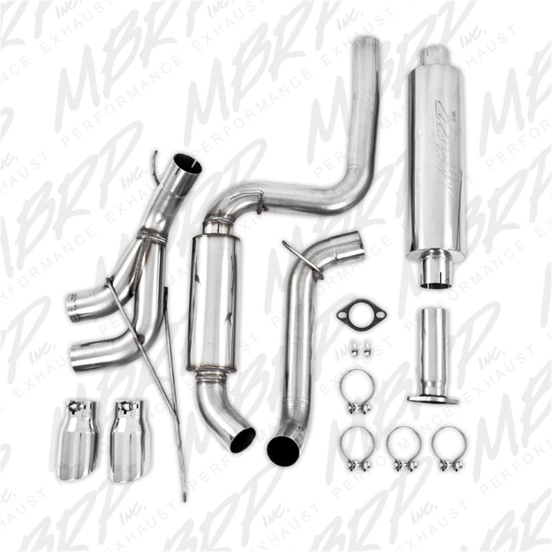 MBRP EcoBoost Dual Center Outlet 13-14 Ford Focus ST 2.0L 3