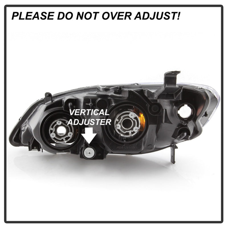 xTune 04-05 Honda Civic (Excl Hatchback/Si) OEM Style Headlights - Black (HD-JH-HC04-4D-AM-BK)