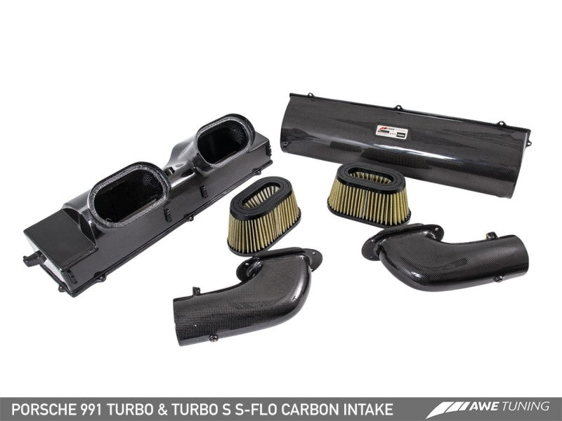 AWE Tuning S-flo Carbon Intake for Porsche 991.1 / 991.2 Turbo and Turbo S 2660-13040