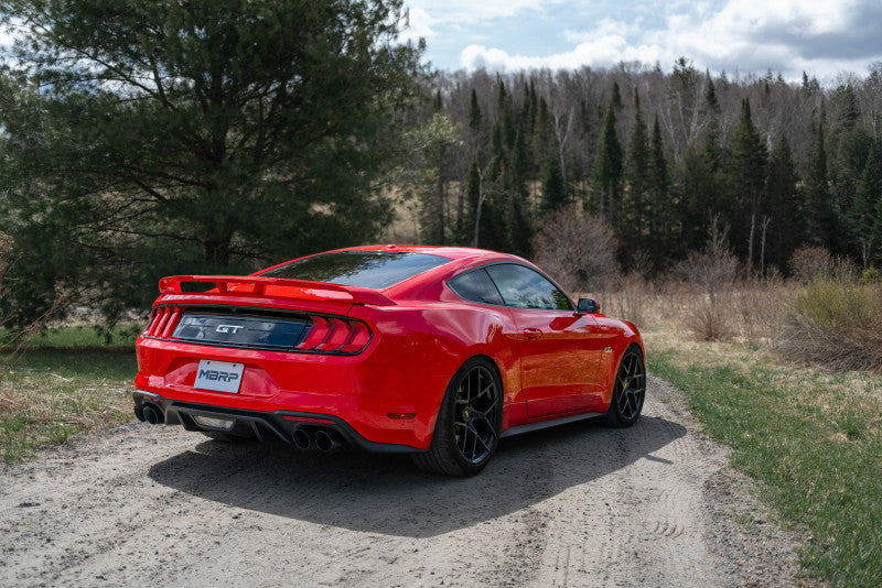 MBRP 2.5"T304 Non Active Axle Back Exhaust w/4"Quad Dual Wall Tips For 18-23Ford Mustang GT S7211304