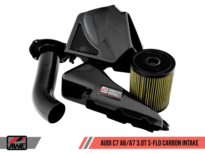 AWE Tuning S-Flo Carbon Intake V2 for Audi C7 A6 / A7 3.0T 2660-15022