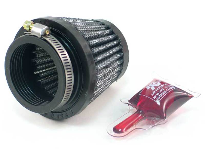 K&N 1-3/4"FLG, 3"B, 2"T, 2-1/2"H High-Flow Original Universal Rubber Air Filter - RU-2690