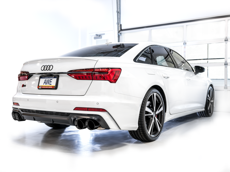 AWE Tuning Touring Edition Exhaust for Audi C8 S6/S7 Diamond Black Tips Diamond Black Tips 3015-43107