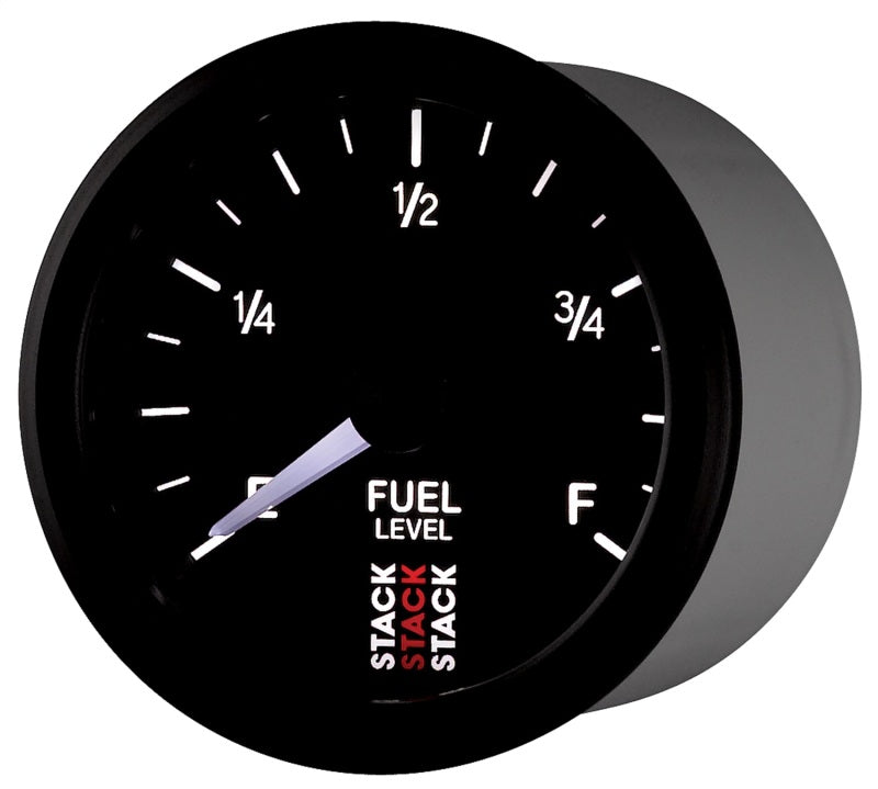 Autometer Stack Black 2-1/16" 0-280Ω Programmable Pro Stepper Motor Fuel Level Gauge - ST3315