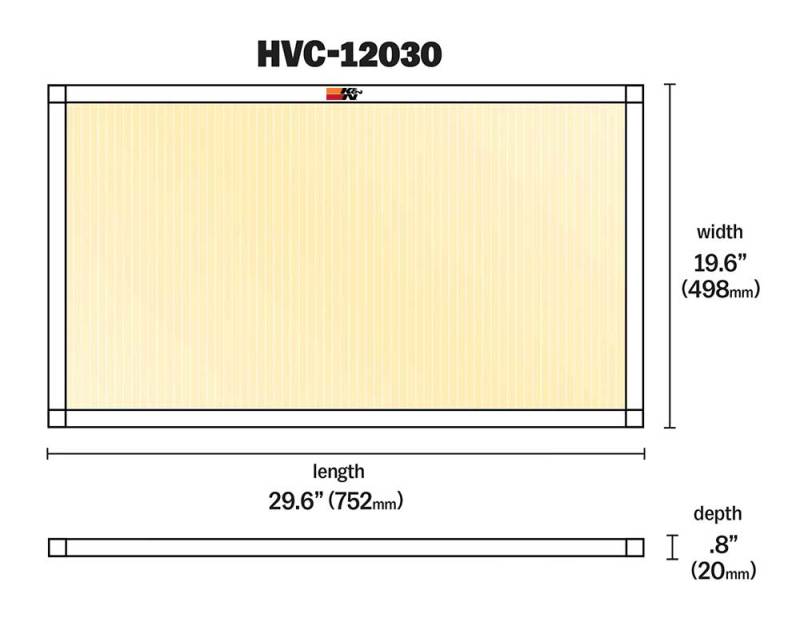 K&N HVAC Filter, Home Air Filter - 20 x 30 x 1, MERV 11 HVC-12030