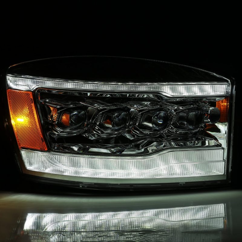 AlphaRex NOVA LED Projector Headlights Plank Style Black for 06-08 Dodge Ram 1500HD 880537
