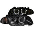 ANZO 1999-2001 BMW 3 Series E46 Projector Headlights w/ Halo Black (CCFL)