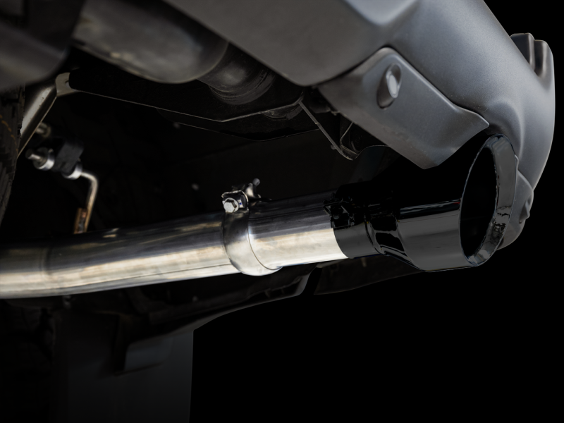 AWE Tuning 0FG Dual Rear Diamond Black Tips Exit CatBack Exhaust For 19-21 RAM w/Cutouts 3015-33006