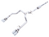 AWE Tuning 0FG Catback Split Rear Exit Quad Chrome Tips for 4th Gen GM 1500 5.3L 3015-42201