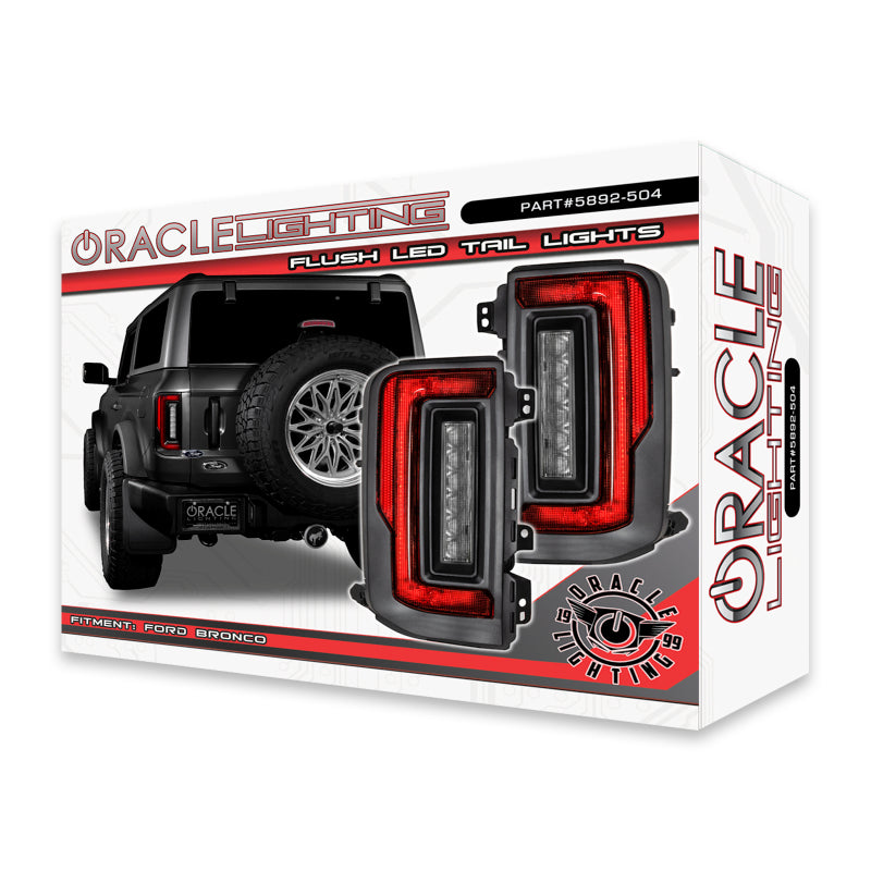 Oracle Lighting Flush Style LED Taillights for 21-22 Ford Bronco 5892-504