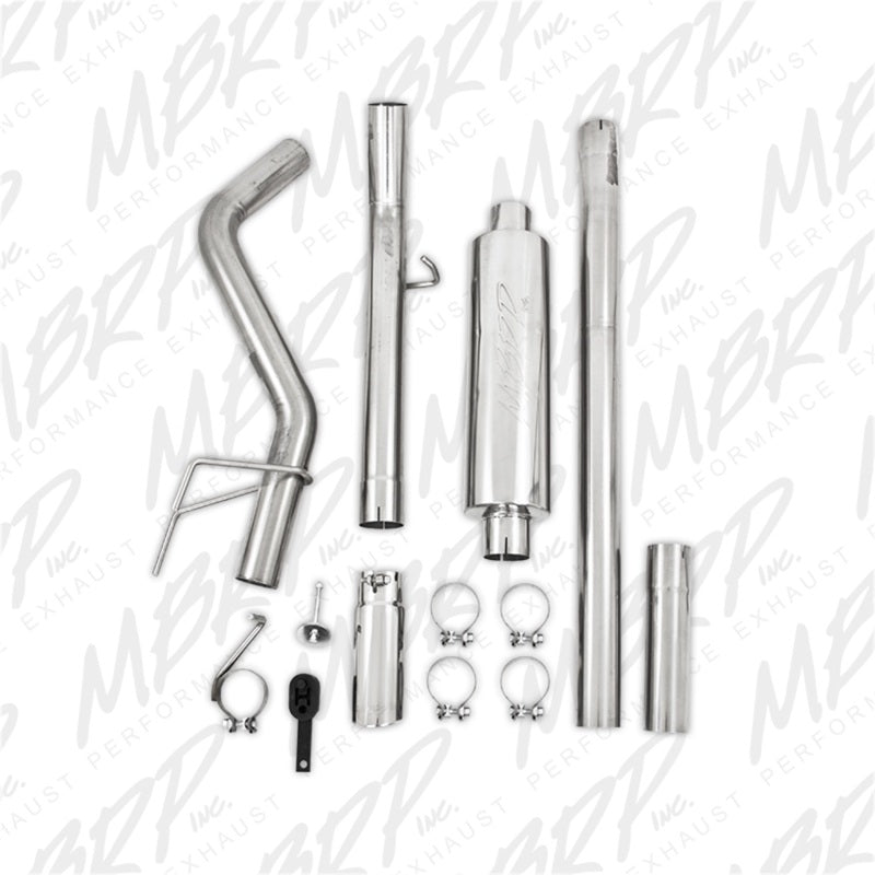 MBRP 3" Cat Back Single, 06-08 Ram Hemi 1500 Mega Cab 5.7L / 03-13 Ram Hemi 2500/3500 5.7L S5148409