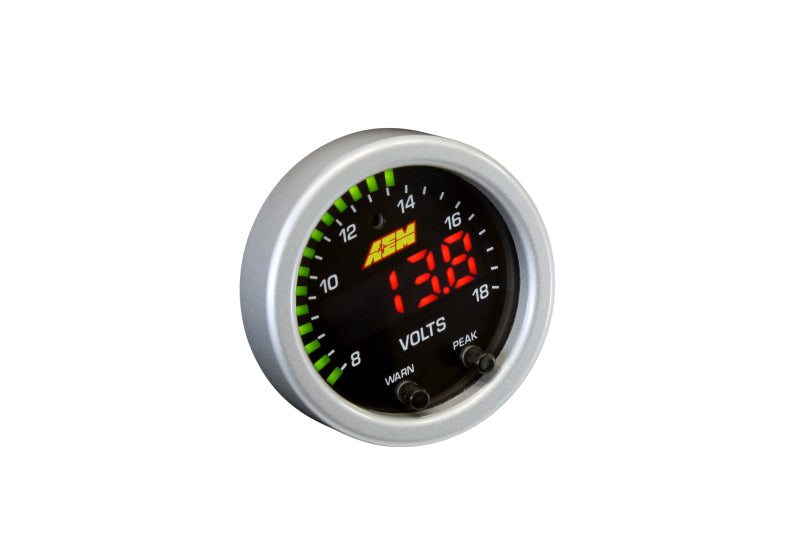 AEM X-Series 8-18V Voltage Gauge Kit - 30-0303