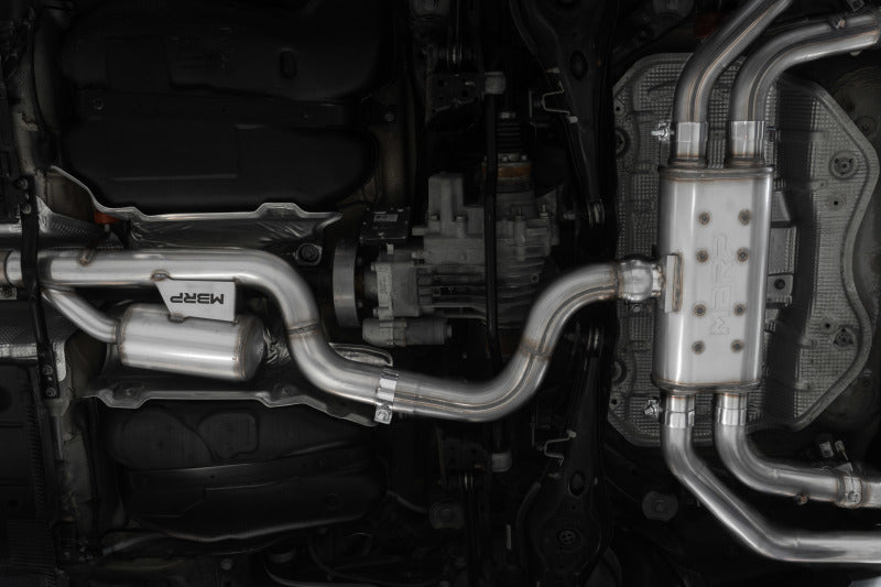 MBRP Quad Split Rear Exit 15-20 Audi S3, T304 w/ Carbon Fiber Tips (Active Exhaust) S46043CF