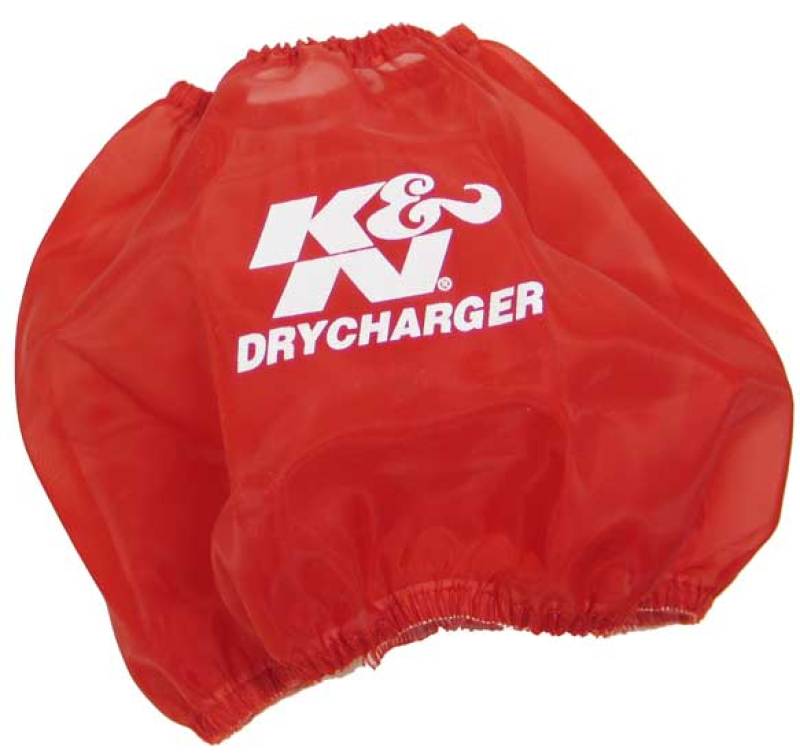 K&N Drycharger Air Filter Wrap - Round Tapered - Red 7.5"Base ID / 4.5"Top ID / 6"Height RF-1048DR