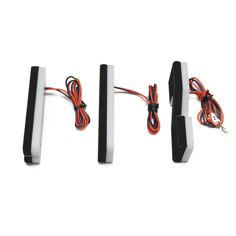 ORACLE Lighting Universal Illuminated Amber LED Letter Badges - Matte Black Surface Finish - C 3141-C-005