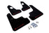 Rally Armor 08-17 Mitsubishi EVO X Black UR Mud Flap w/ Red Logo