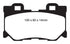 EBC 08-13 Infiniti FX50 5.0 Redstuff Rear Brake Pads