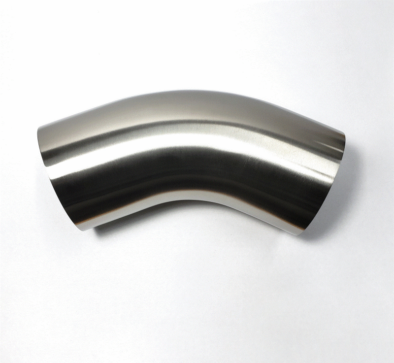 Stainless Bros 3.5in Diameter 1.5D / 5.25in CLR 45 Degree Bend 16GA Wall - Leg