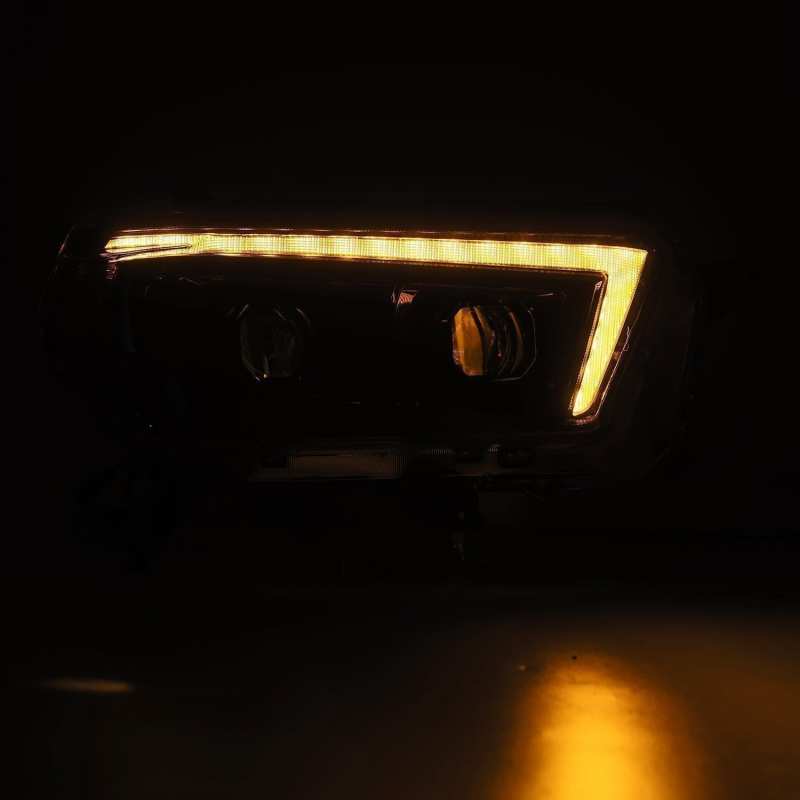 AlphaRex LUXX LED Projector Headlights Plank Style Alpha Black for 10-13 Toyota 4Runner 880756