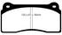 EBC 99-03 Aston Martin DB7 5.9 Bluestuff Front Brake Pads