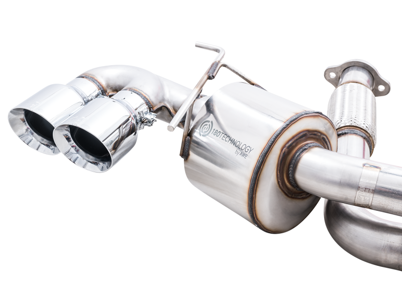 AWE Tuning Touring Edition Exhaust Quad Chrome Silver Tips for Chevrolet Corvette (C8) 3015-42151