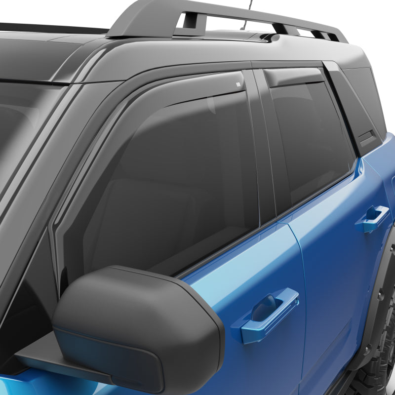 EGR 21-22 Ford Bronco Sport 4 Door In-Channel Window Visors - Dark Smoked (573561)