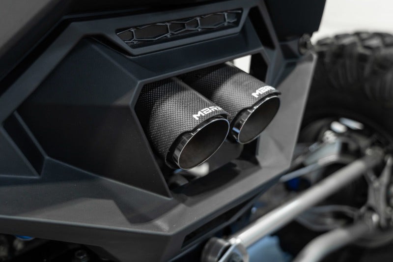 MBRP 22-23 Polaris RZR Pro R Single Slip-on Dual Outlet Perf Series AT-9533PT