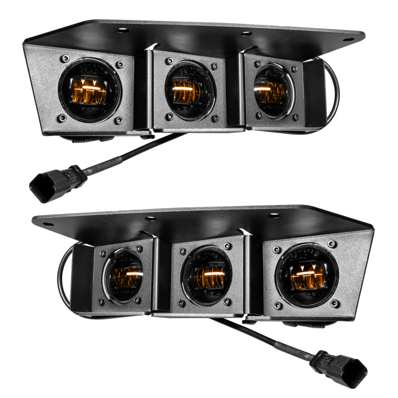 ORACLE Lighting Triple Amber LED Fog Light Kit for Steel Bumper for High 21-22 Ford Bronco 5890-005