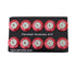 NRG Fender Washer Kit w/Rivets For Plastic (Red) - Set of 10
