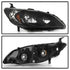 xTune 04-05 Honda Civic (Excl Hatchback/Si) OEM Style Headlights - Black (HD-JH-HC04-4D-AM-BK)